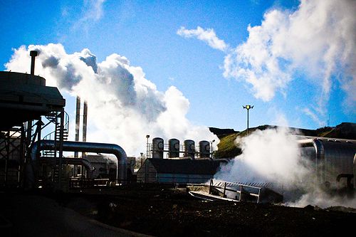 Iceland geothermal power plant