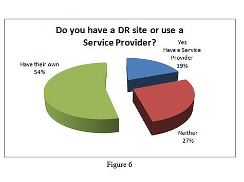 Figure 6: Do you have a DR site or use a service provider?